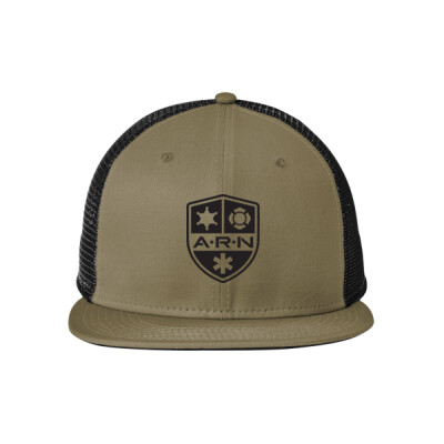 New Era Flatbill Snapback Trucker - ARN black logo Thumbnail